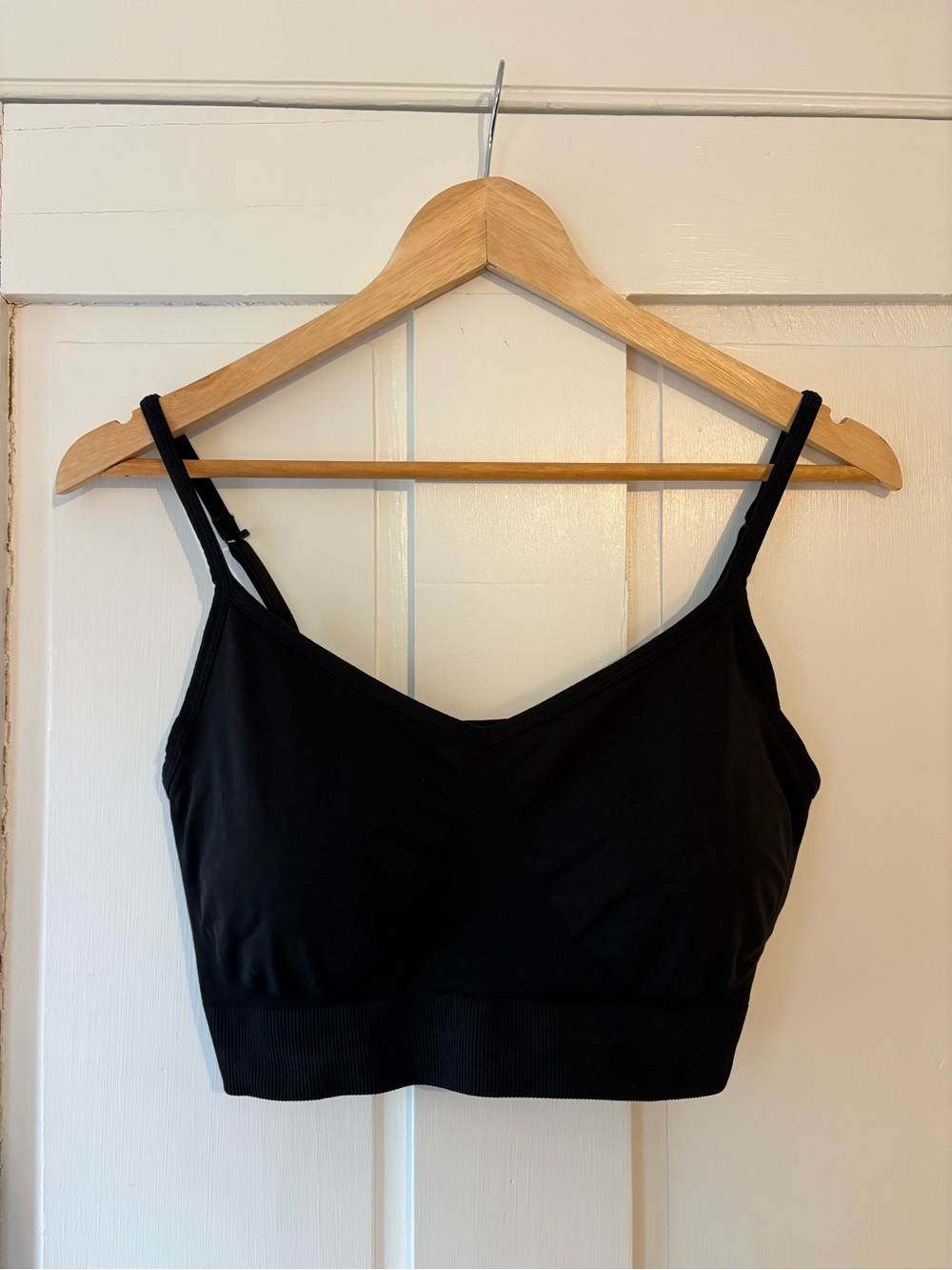 Old Navy Black Seamless Go-Dry Sports Bra Bralette